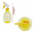 500ML Empty Plastic Spray Bottle Watering Cleaning Garden Sprayer (Yellow)