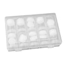 27mm Clear Coin Capsules Holder Cylinder Storage Box for Coin Collectors