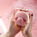 Pig Beauty Portable Led Mirror Pocket Fan Usb Charging Mini Handheld Fan Wi X9S6