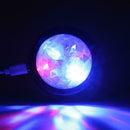 USB Rechargeable Mini Magic Ball Flashing RGB LED Car DJ Light Auto Lamp