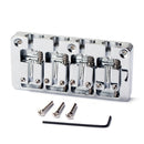 For Bass Guitar L Shape Saddle Parts String Spacing 19mm Chrome 4 String Bridge