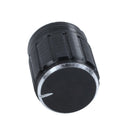 17mm x 16mm Plastic Potentiometer Control Volume Rotary Knob Cap Black I2Z7