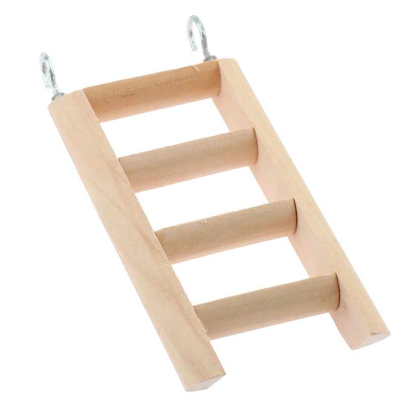 Natural Wooden Mouse Hamster Ladder Crawling Bridge Pet Bird Toys