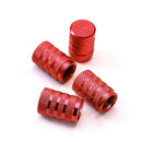 4pcs Wheel Tyre Tire Valve Stems Air Dust Cover Screw Caps Car Truck Bike RED