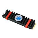 Aluminium Alloy PCIe NVMe M.2 2280 SSD Heatsinks Memory Cooling Fin (Black)