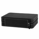 Portable Watch Box Organizer PU Leather Casket with Zipper Classic Style 10