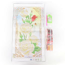 Mosaic White Rose DIY5D Diamond Embroidery Painting Cross Stitch Craft Kit â„–[