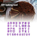 40pcs English Letters Plastic Mold Fondant Cake Decoration DIY Baking Tools