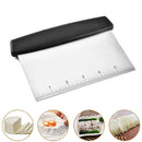 flour stainless steel scale dough pizza kitchen scraper tool cutter gadget!j