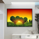 Diamond Painting Heart Trees Full Round Rhinestone Picture DIY Kit 40x30cm