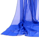 Women's Scarf Long Solid Color Chiffon Shawl Wrap Scarves Beach Soft Sun Pr H5G9