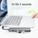 JP-D91 5 in 1 Type-C HUB to USB-C USB3.0 HDMI PD Converter Extension Dock