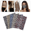 5PCS Leopard Pattern Cotton Fabric Squares Sewing Fabric for Patchwork Craft