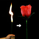 Stage Close Up Trick Torch Rose to Fire Tricks  Flame Appearing Flower Tool R0M6