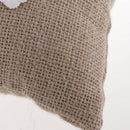 Burlap Flowers Pearls Rustic Wedding Ceremony Ring Pillow Bearer Cushion
