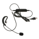 Corded Phone Headset, Call Center Telephone Headset, USB Earphone Jack Noise