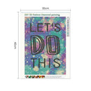 5D DIY Full Drill Diamond Painting Saying Cross Stitch Embroidery Mosaic