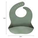 Adjustable Silicone Bib Baby Feeding Saliva Towel Burp Cloth Aprons (A)