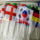 Hand Flags of the country world With Poles Word Cup 32 Countries Small band S6A8