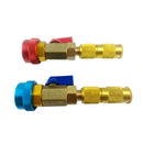 2x AC System Cap & Valve Service Kit Schrader Valve Core Remover Installer Tool