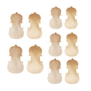 4 Pieces Violin Front Back Plate Solidwood Unfinished Violin DIY Parts 4-4