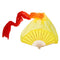 Women 1.8m Hand Made Belly Dance Silk Bamboo Fan Veils Folding Right Hand