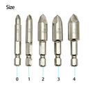 1SetDamaged Screw Extractor RemoveSet EasyOut Bolt Screws ExtractorsDrill Bit ï¼W