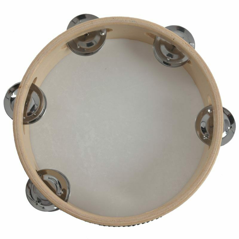 7 inch Musical Tambourine Tamborine Drum Round Percussion Gift for KTV Part