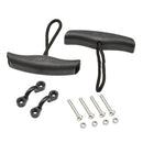 2pcs Universal Kayak Pull Handle with Cord Heavy Duty Canoe Boat Carry T-Handle