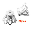 5X(50Pcs Metal Crown Bead Caps 6x5mm V8V6)