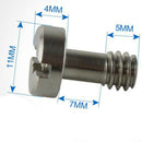 Screws Socket Tripod Quick Release Plate Flathead Slot Universal Cameras