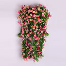 Artificial Silk Daisy Wisteria Flower Vine Wedding Party DIY Decor Pink