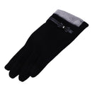 Touch Gloves Winter Warm Gloves Mittens for Touch Screen (black) G8U3