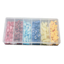 120PCS Nylon Wire Terminal Insulated Crimp T shape with Brass Conductor