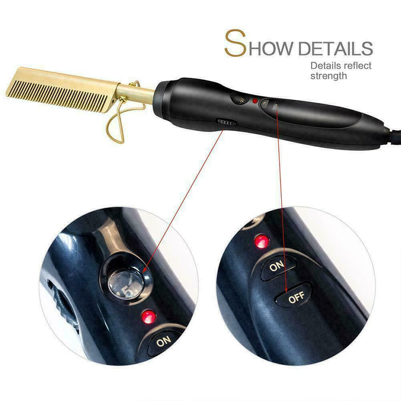 Hair Straightener Flat Irons Straightening Brush Hot Heating TOOLS Hair Z3E0