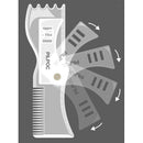 2pcs Adjustable Beard Shaping Tool Template Guide Facial Hair Trimmer Ruler