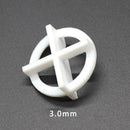 100pcs Level Cross Tile Spacers for Flooring Wall Tile Grout Spacing (3mm) A