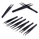 6Pcs ESD Safe Precision Tweezers Stainless Steel Anti Static Maintenance Tool TO
