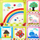 1Pc DIY Button Drawing Painting Interactive Material Kids Educational Toys M&E