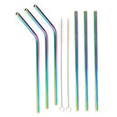 Stainless steel straws iridescence colors Fits 20 oz Tumbler, Extra Long Re
