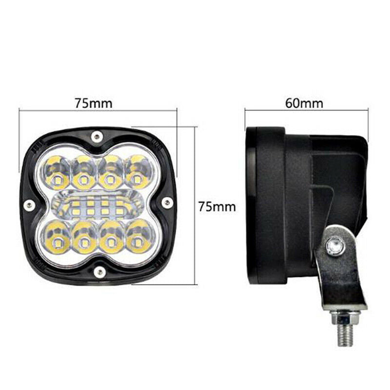 2Pcs 3inch 36W 12LED Work Light Bar Spot Beam Driving Off Road SUV ATV 7000SEAU