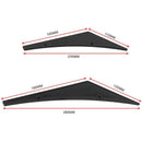 Universal Car Front Bumper Lip Splitter Body Spoiler Canards Refit Kits Black  Z