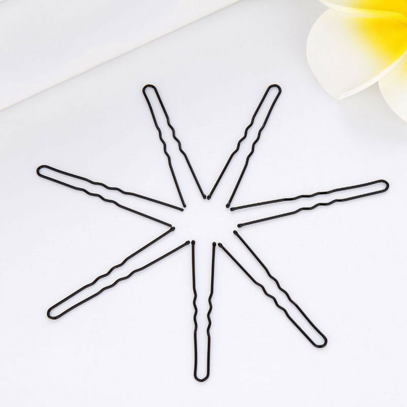 45Pcs Long 6.0CM U Black Hair Bobby Pins Grips Hair Clip Confidence HOT-AU Y6L9