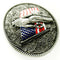 Men's American   Pattern with Flower Cowboy Western Metal Belt Buckle