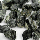 100g Natural Black Crystal Tourmaline Rough Stone Rock Specimen Mineral & Q U8L8