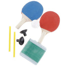 Anti-Slip Wood Table Tennis   Pong Racket Set Double Reverse Glue Paddle (1 Pair