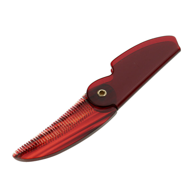 Plastic Fine Teeth Folding Beard Moustache Comb Hair Care Brushes Men Gift