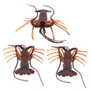 3Pcs Ocean Animals Spiny Lobsters Marine Creatures Playset Birthday Gift