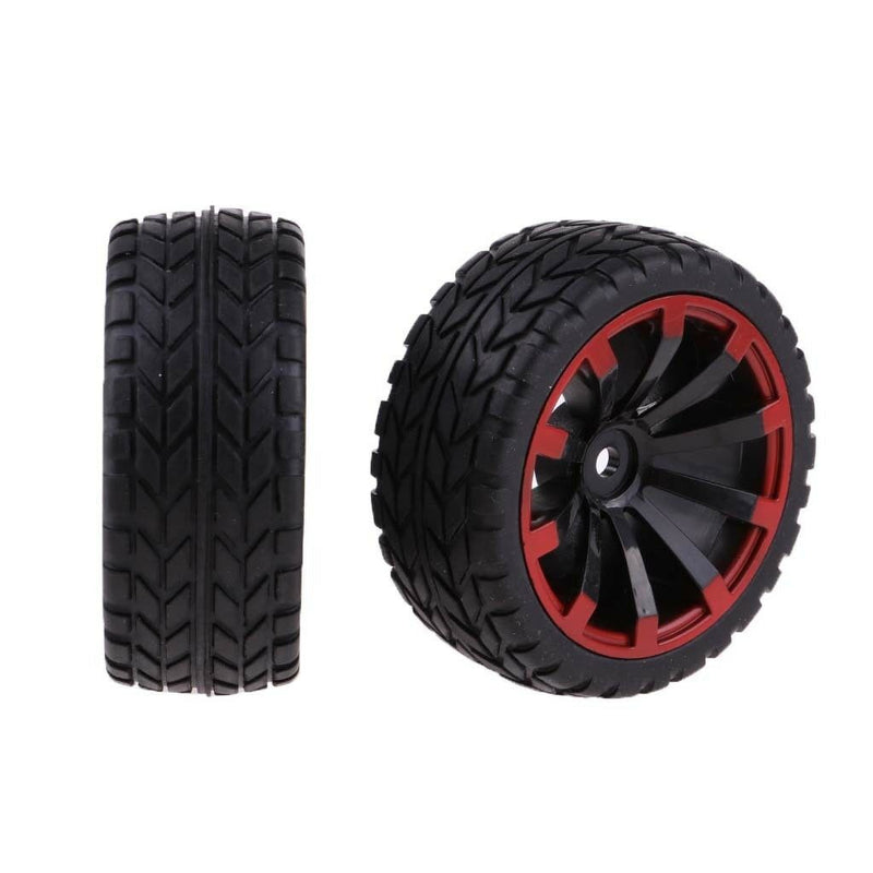 Set/4Pcs RC Car Tires Tyres &Wheel Rim for 1/10 HSP HPI Redcat  Parts