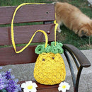 Mini Handbag Woven Pineapple Bag Straw Cross-Body Bag Weave Summer Beach TraY4S1